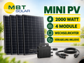 2000 Watt Balkonkraftwerk / Mini-PV Set inkl. Wechselrichter – 4 Module ab 400 Watt